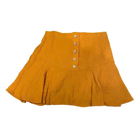 Harper Heritage Burnt Orange Mini Skirt Sz M - Picture 1 of 7